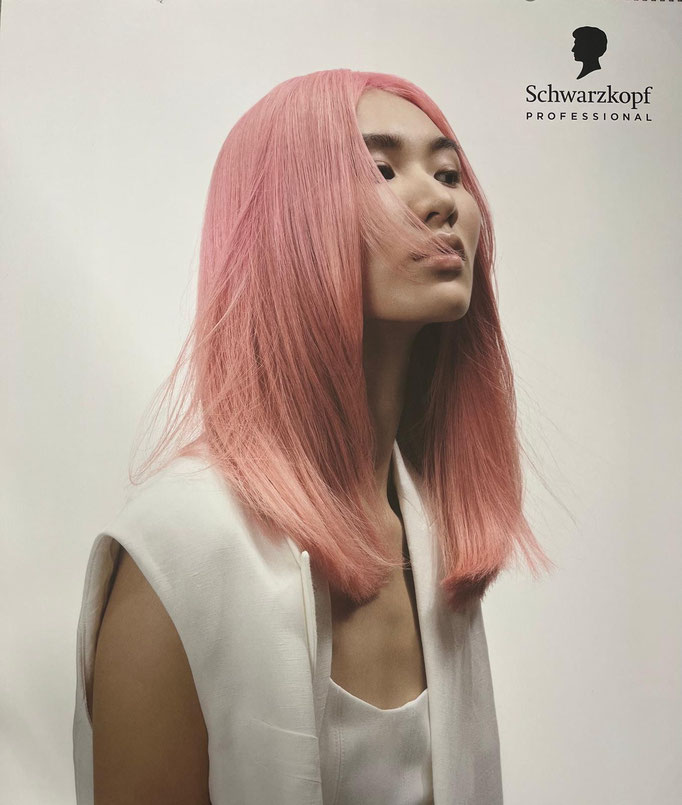glatte lange Haare mit Rotton