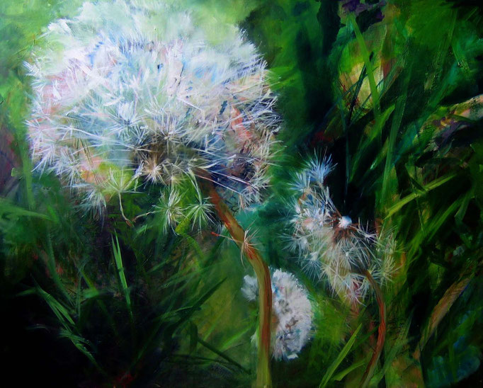 Löwenzahl, Öl auf Leinwand, 80x100cm