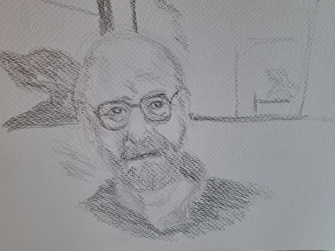 Bild 34, icke selbst zwei, A4, Zeichnung mit links