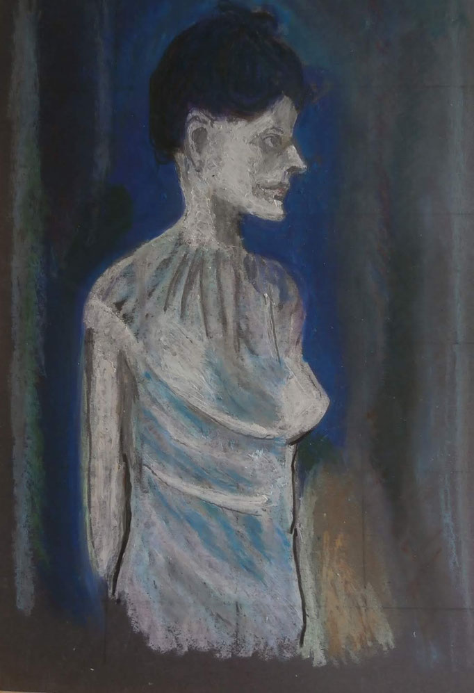 Bild 25: nach Picasso, A4 Pastellkreide