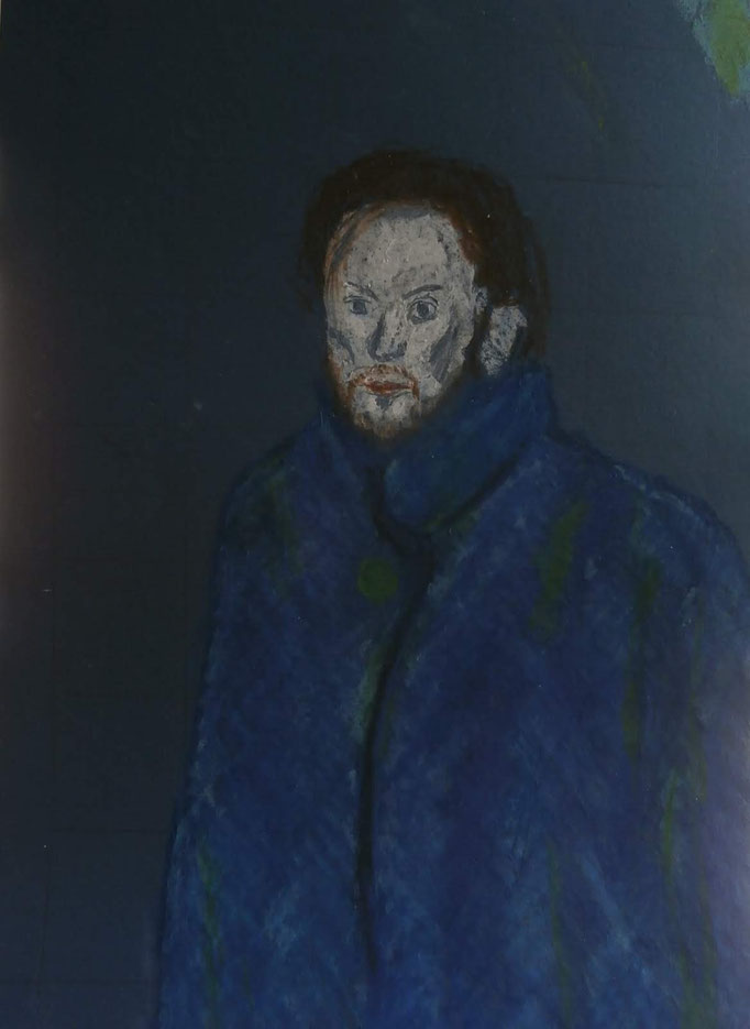 Bild  36, nach Picasso, A4, Pastell