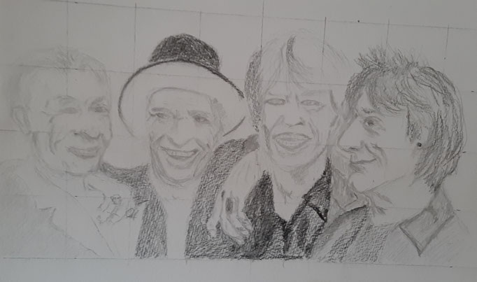 Bild 24: Rolling Stones; A 4, Zeichnung
