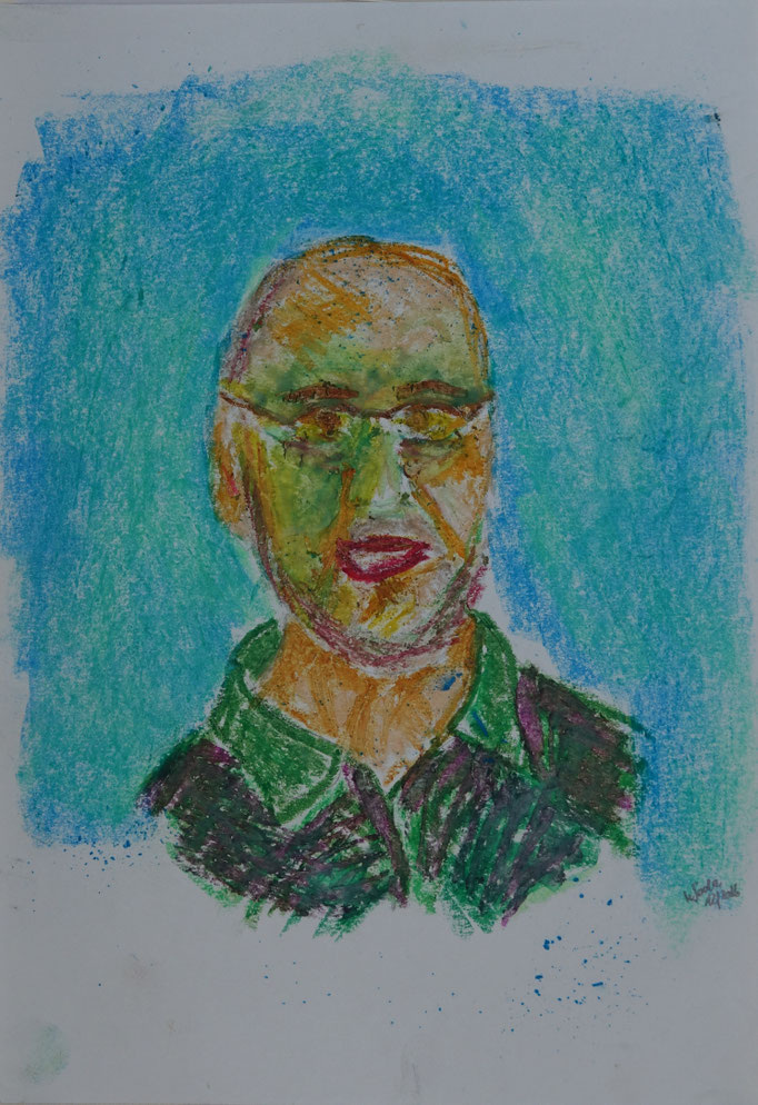 Bild 18: Icke selbst, A4, Ölpastell