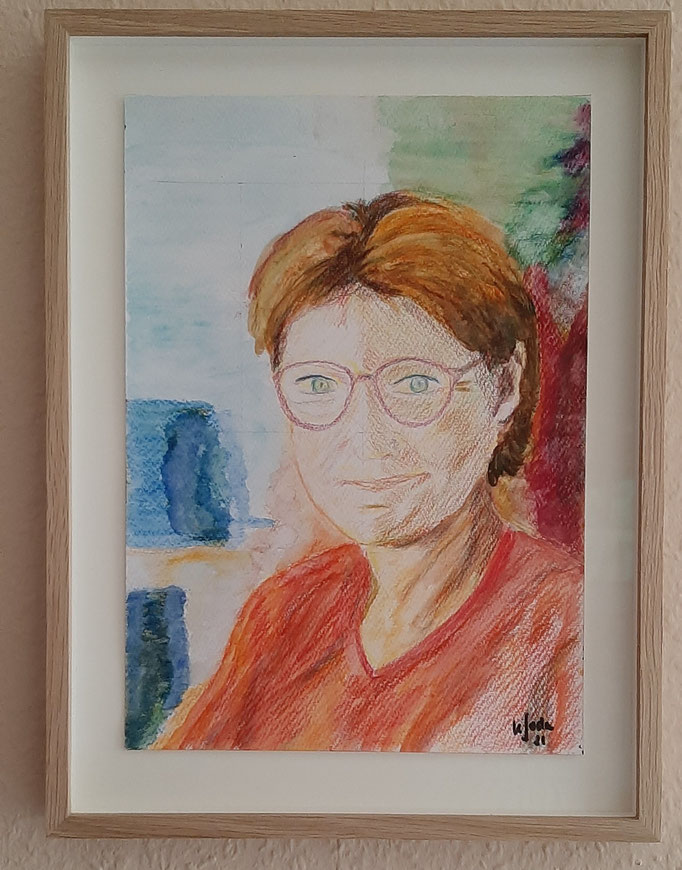 Bild 13: Sabine E., A4, Buntstift