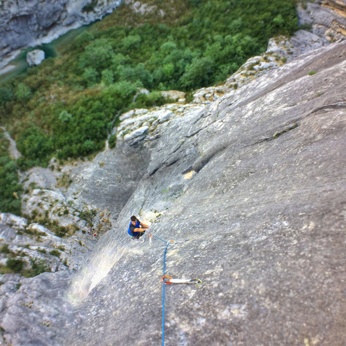 A la sortie du devers à colo de L3 - 7c