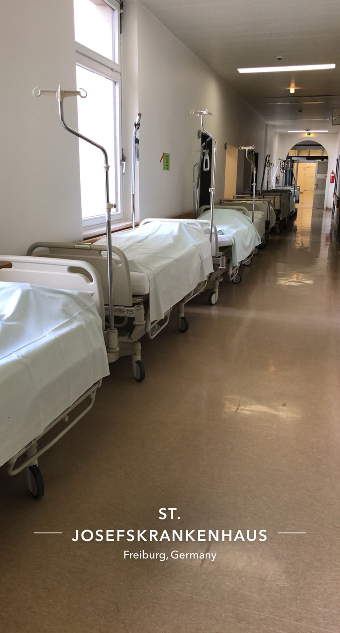 Betten im Krankenhaus