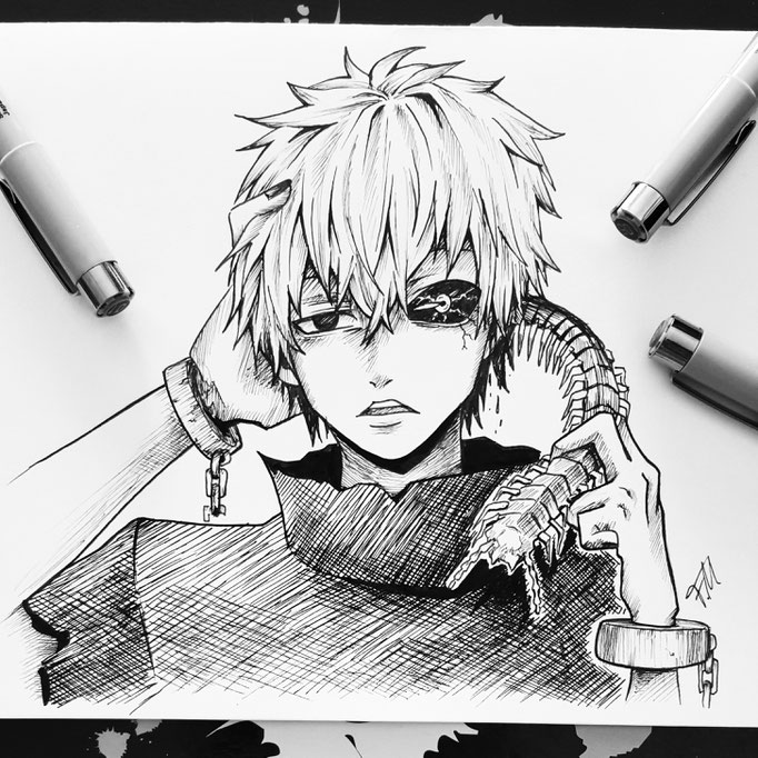 Manga Fanarts Black White Icedragon Arts Webseite