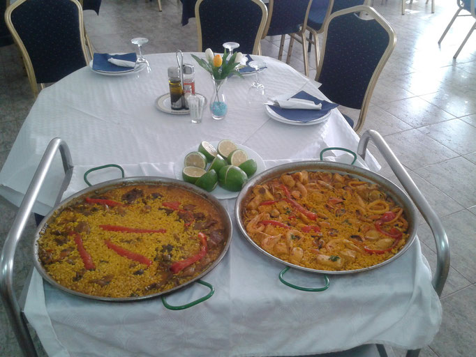 Arroz de conejo y marisco