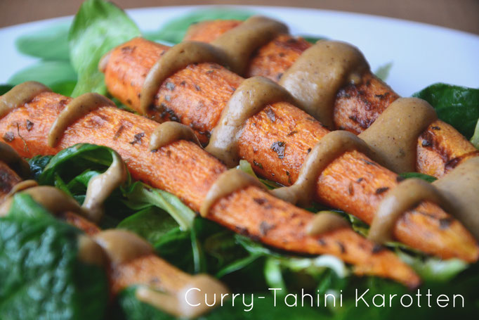 Curry-Tahini Karotten