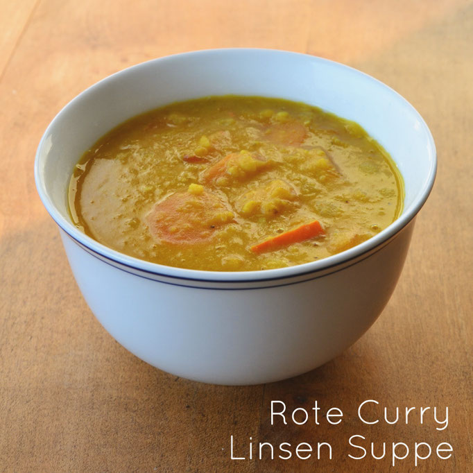 Rote Curry-Linsen Suppe