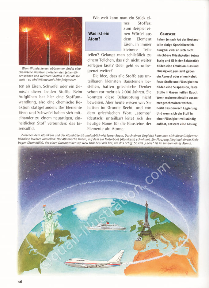 "Was ist was Chemie" Buch Illustration