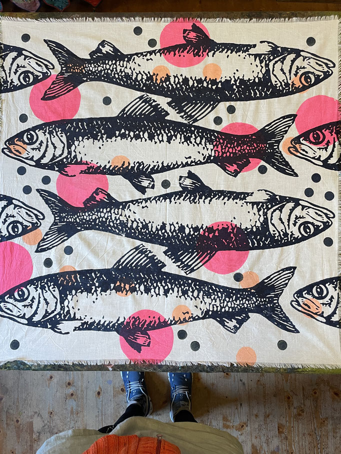 Blockprint Kurse in Wädenswil. Bedrucke von Hand deine eigenen Textilien.