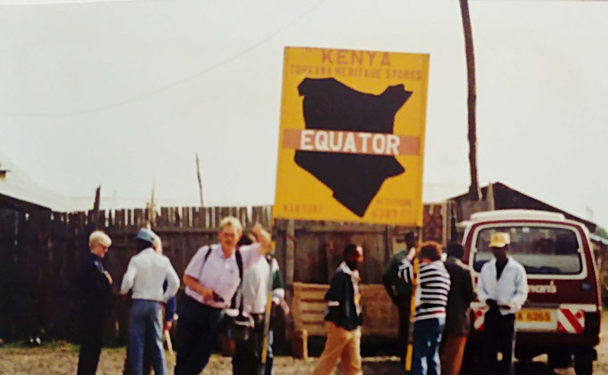 De evenaar, evennachtslijn of equator, Kenya 1991