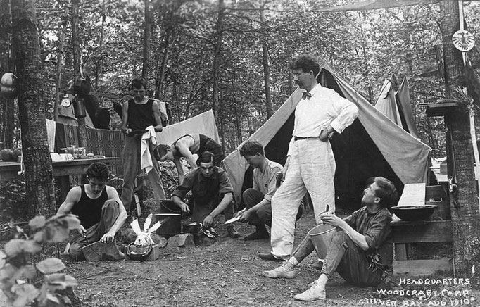 Headquarters Woodcraft Camp Silver Bay 1910