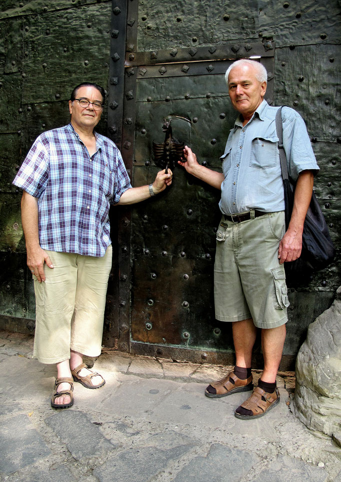 Peter Leo Kuhn & Marian Capka auf Burgentour/SLK