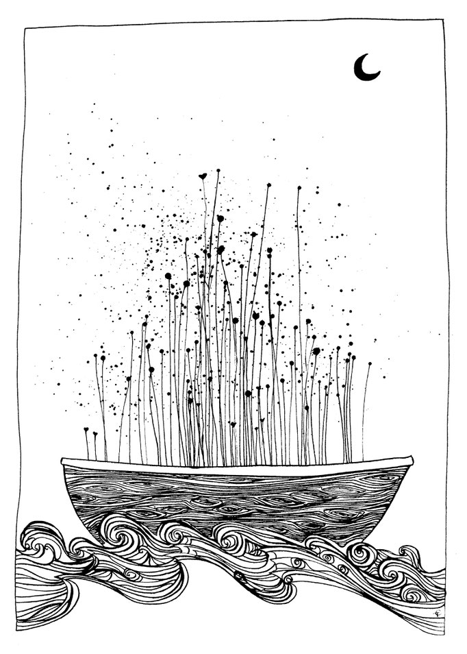 Minimal Horizon, 21x29.7cm, 2025
