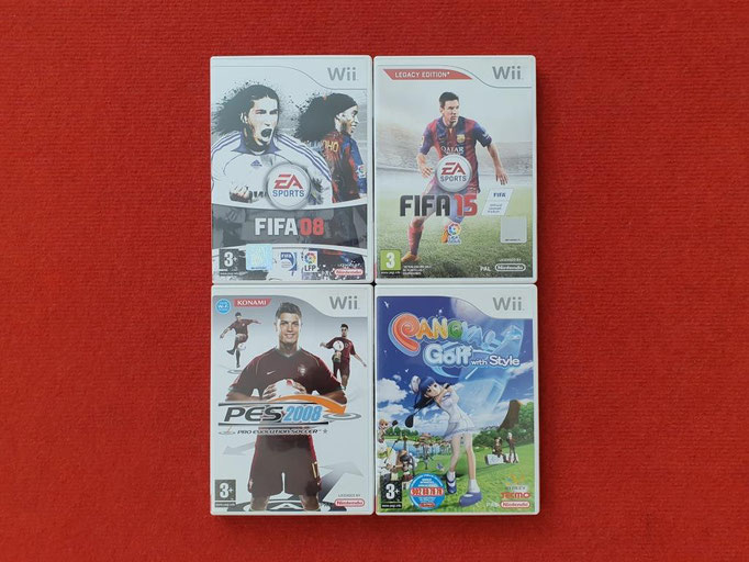 Mis videojuegos de futbol y golf para la Wii