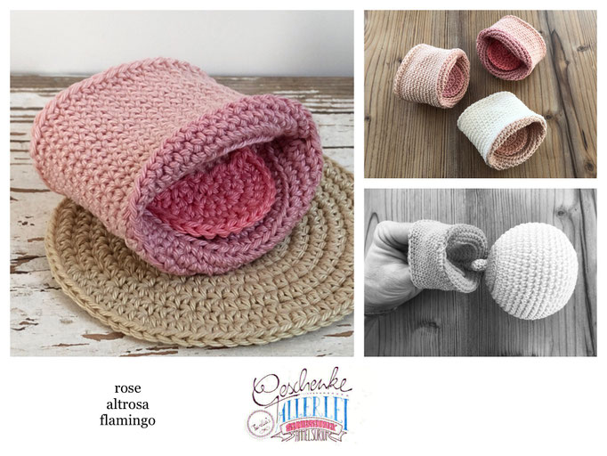 Baby-Mund-Modell in rose mit Mundhöhle in altrosa und Zunge in flamingo