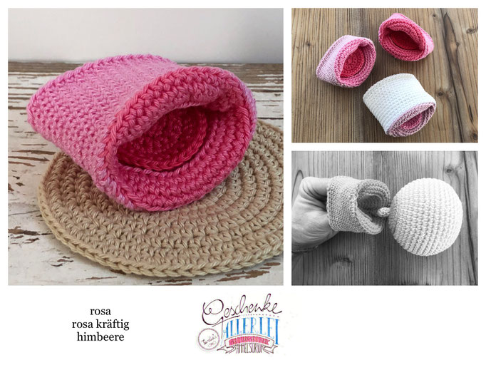 Baby-Mund-Modell in rosa mit Mundhöhle in kräftigem rosa und Zunge in himbeere
