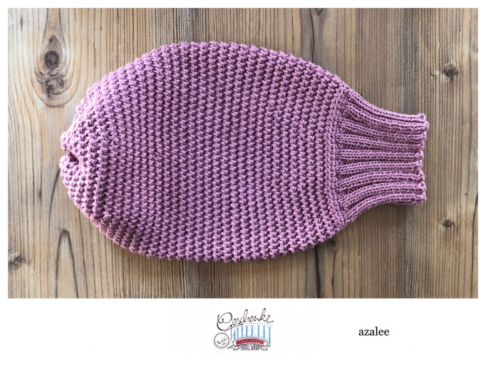 gehäkeltes Gebärmutter-Modell mit handgestrickter Cervix in azalee