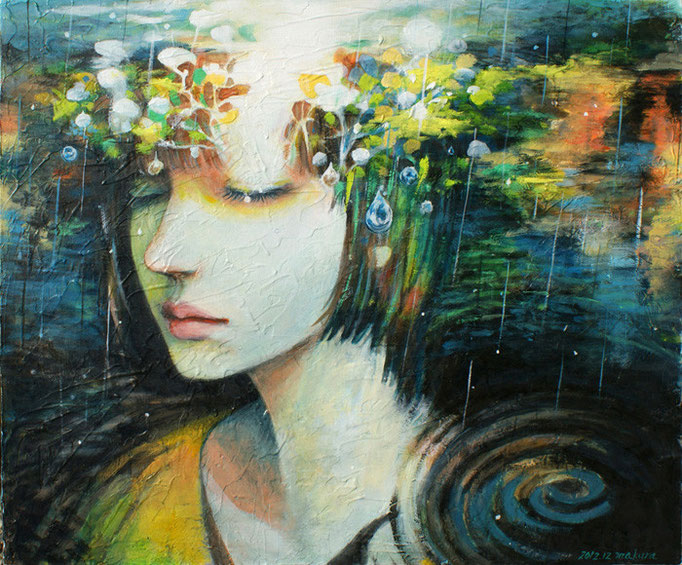 雨音Sold/2012 Acrylics gouacheキャンバス
