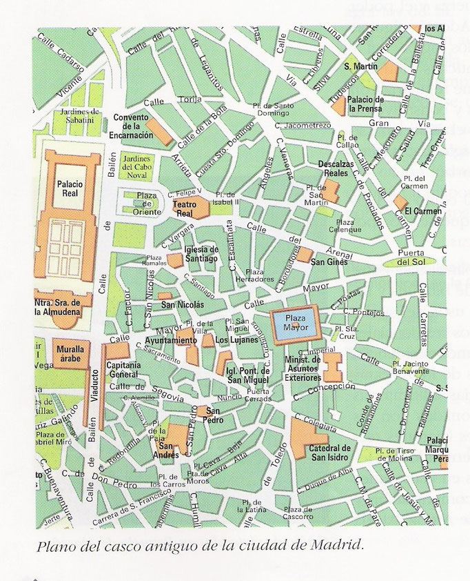 Casco antiguo de Madrid.