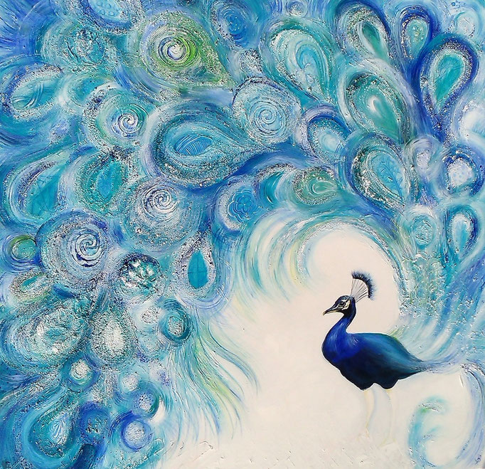 Extension of Beauty 100 x 100 XL  Acryl und Mixed Media verkauft