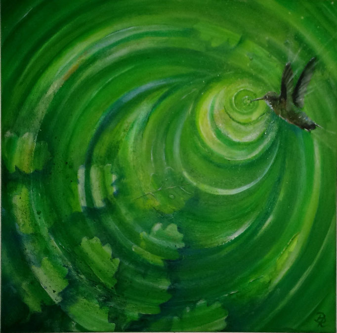 Sog in die Freiheit 40 x 40 Acryl  (verkauft)