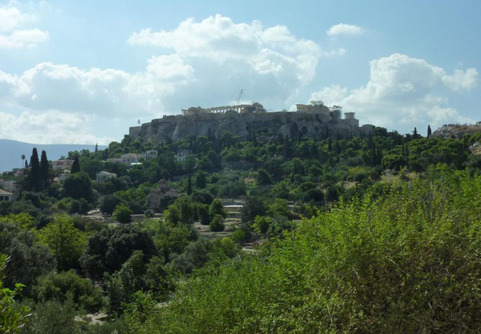 Blick zur Akropolis