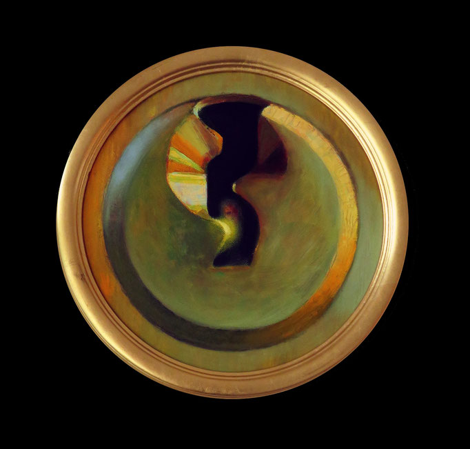  Goldener Ring, 2015, Öl, Leinwand, ∅ 30 cm