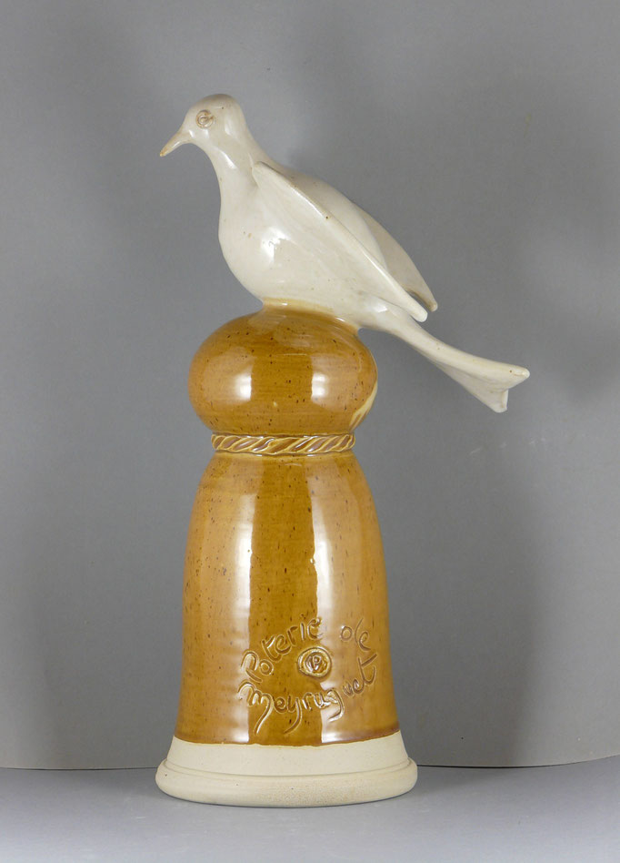 épis de faîtage à la colombe, hauteur 42 cm