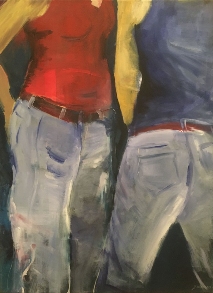 Blue Jeans, Acryl auf Leinwand, 60x80