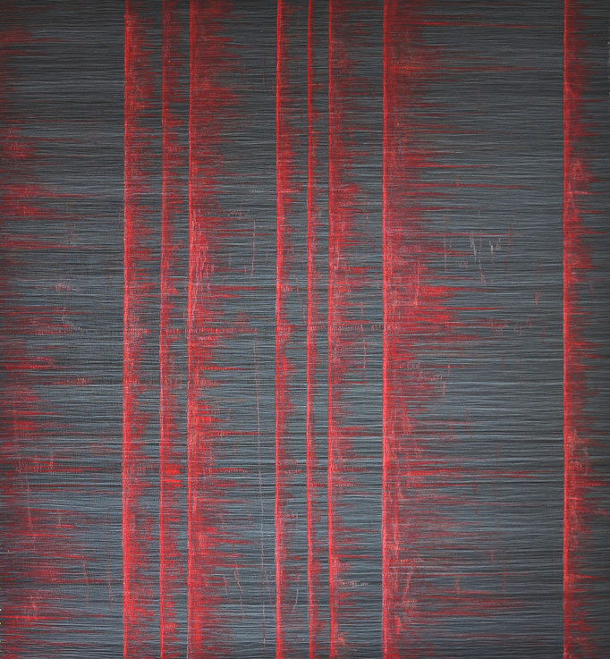 Linear, 2017, 196 x 177 cm, Preis für Innovation im großen Format (Quilttriennale 2018)