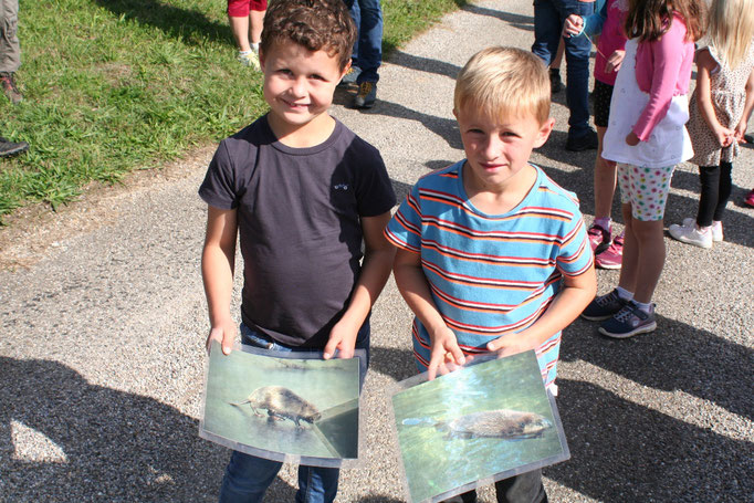 Zahlreiche Kinder beteiligten sich bei der Exkursion.