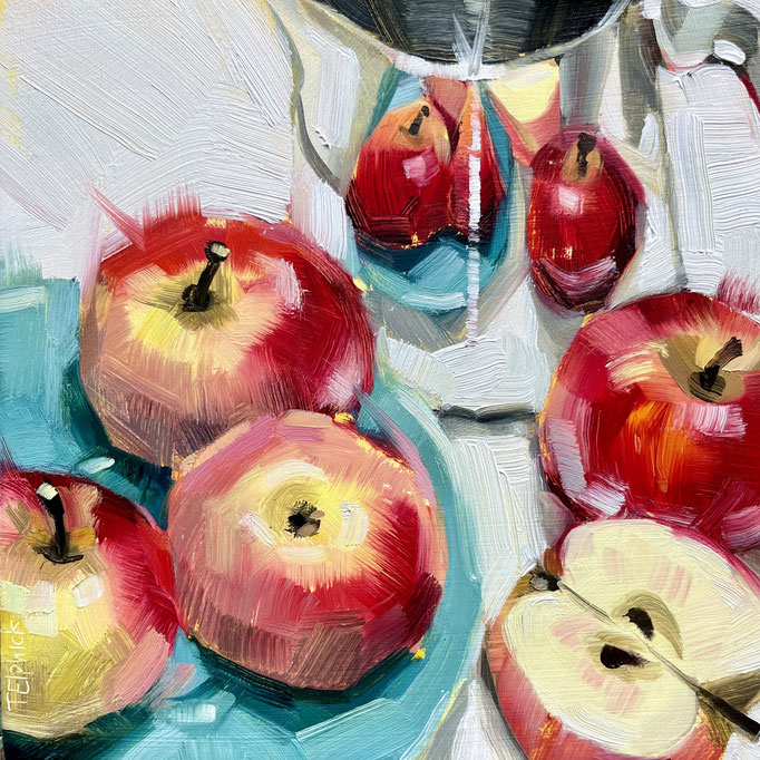 SLO236 Rosie Apples 6" in 9" frame £175