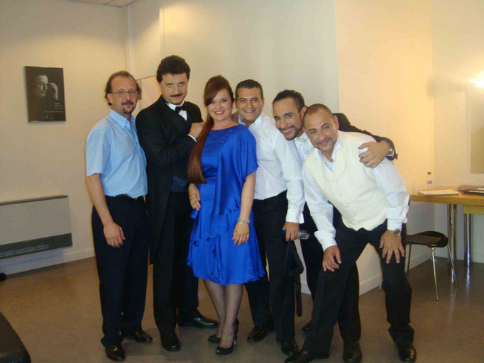 Ópera LA TRAVIATA Junio 2009 con mis compañeros de reparto