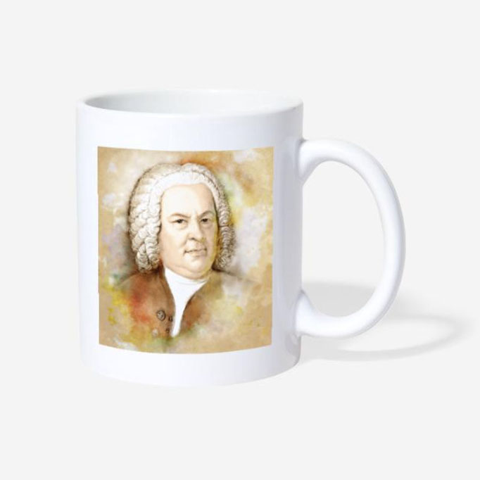 Eine Bach-Tasse.Eine Komponisten-Tasse.