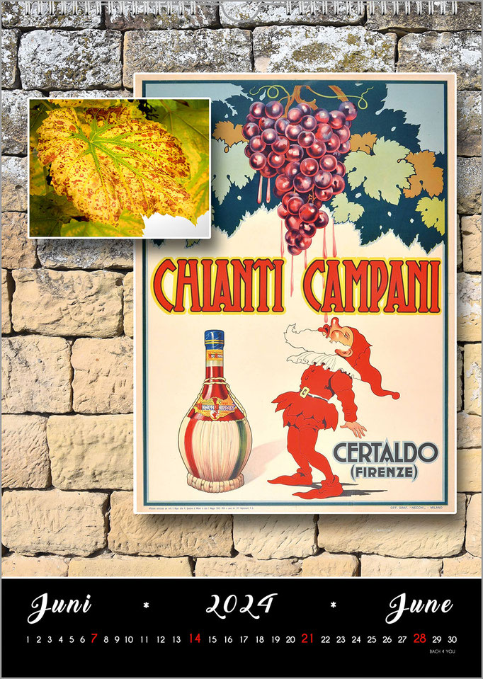 Vintage-Weinkalender.