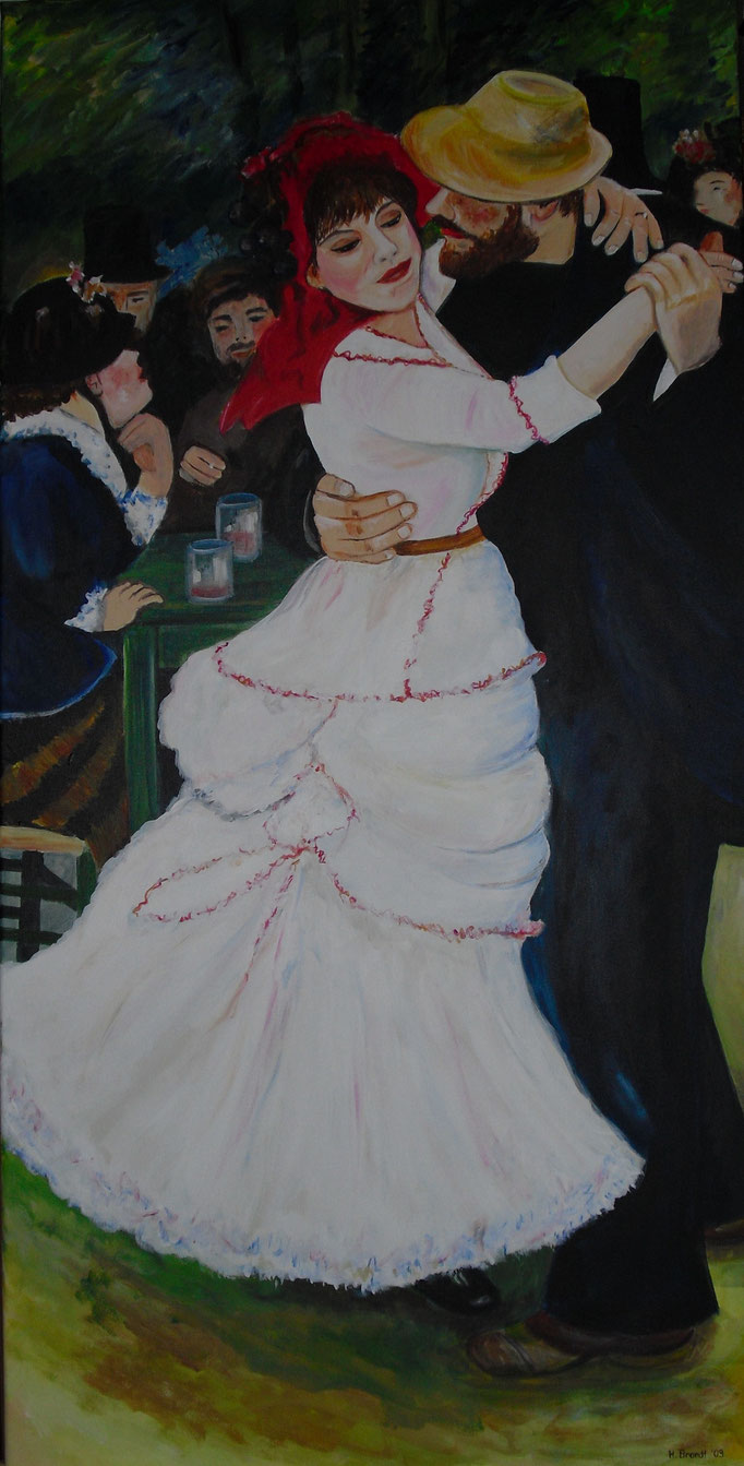 Renoir: Tanz im Bougival (120x60 cm)