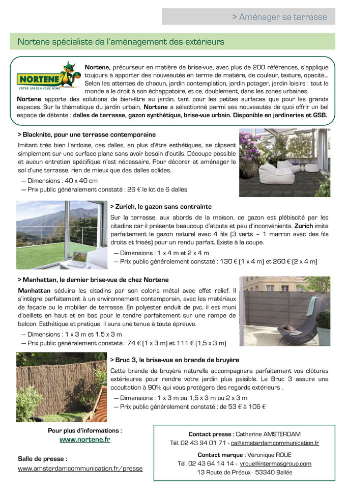  Archid'Ext ~ Mai - Spécial Jardins Jardin 2016 - Nortene