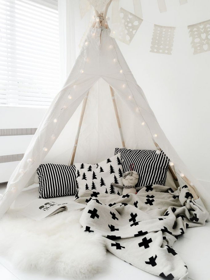 Inspiration KIDS - Un tipi dans la chambre.