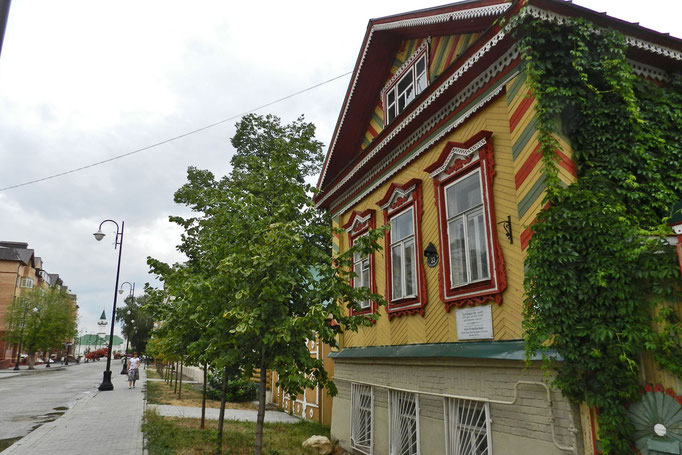 Typisches tatarisches Wohnhaus in Kasan