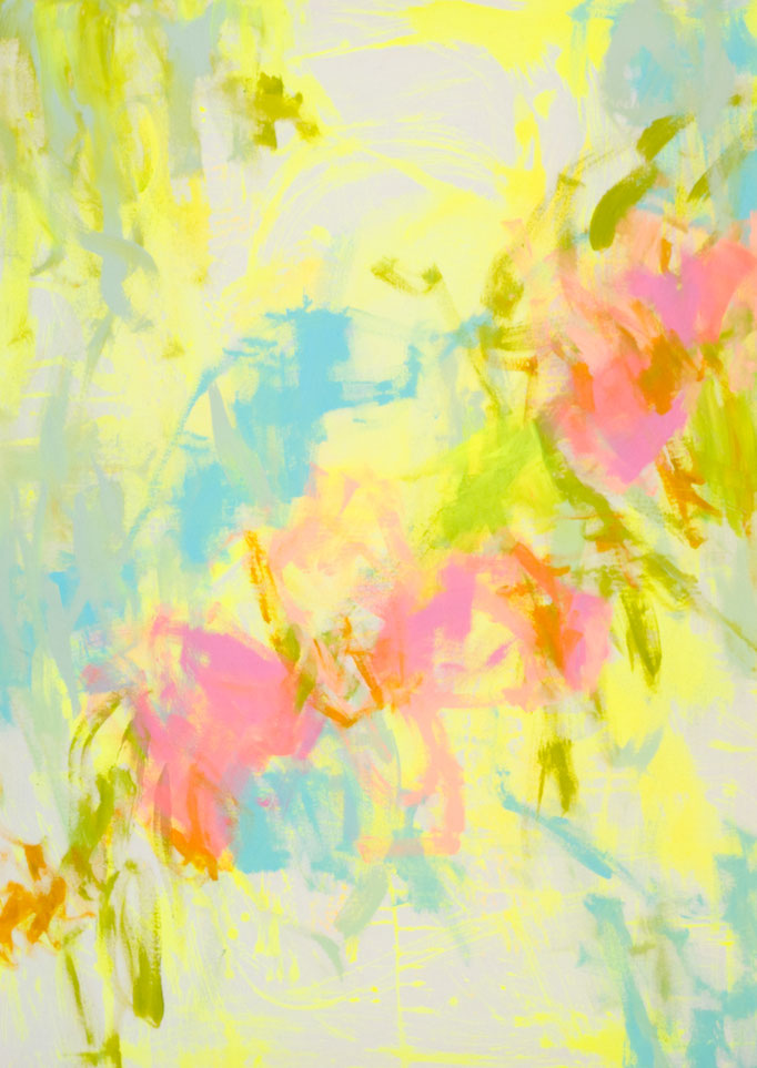 "Purer Leichtsinn" Acryl auf Roh-Leinwand H/B 140x100