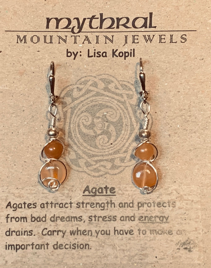 Earrings Gallery 2 Photo 15: Agate $25