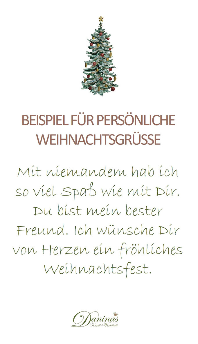 Persönliche Weihnachtsgrüße Text für Freundin oder Freund