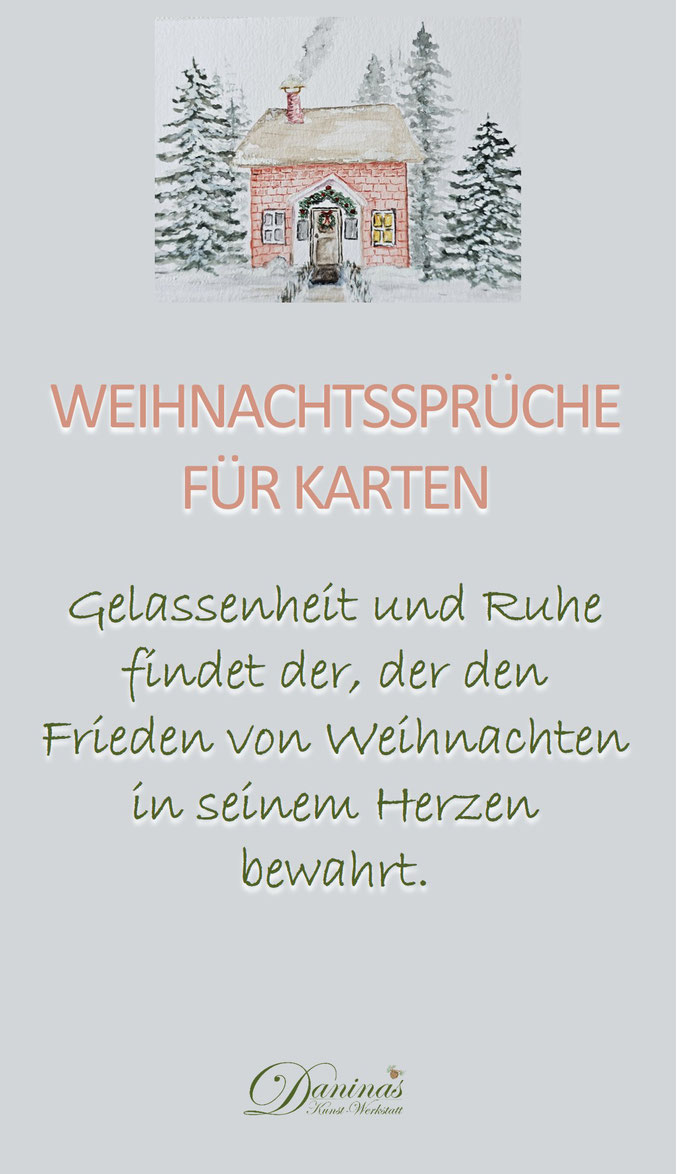 Weihnachtssprüche für Karten