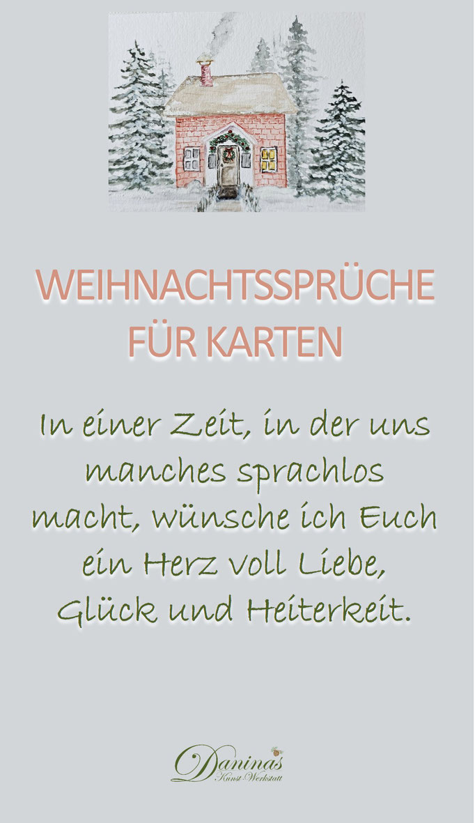 Weihnachtssprüche für Karten
