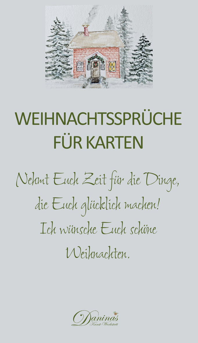 Weihnachtssprüche für Karten