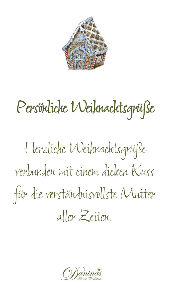 Herzliche Weihnachtsgre - Daninas-Kunst-Werkstatt