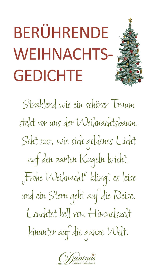Herzliche Weihnachtsgre - Daninas-Kunst-Werkstatt